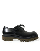 Dolce & Gabbana Black Leather Lace Up Derby Men Dress Shoes -   -  Dolce & Gabbana.